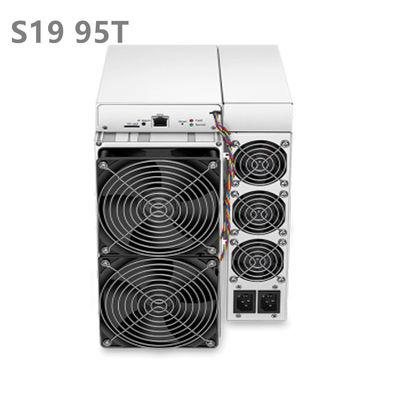 ใหม่ Bitmain Antคนขุดแร่ S19 95TH/S 3250W อุปกรณ์ขุด Bitcoin