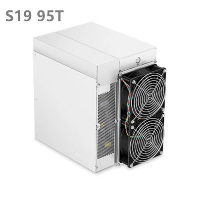 ใหม่ Bitmain Antคนขุดแร่ S19 95TH/S 3250W อุปกรณ์ขุด Bitcoin