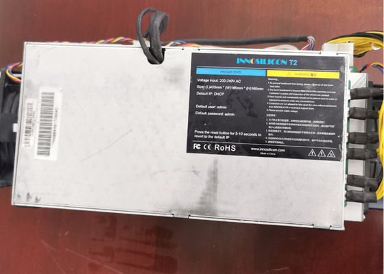1570W Bitcoin Miner เครื่องจักร มือสอง Innosilicon T2 17.2TH/S
