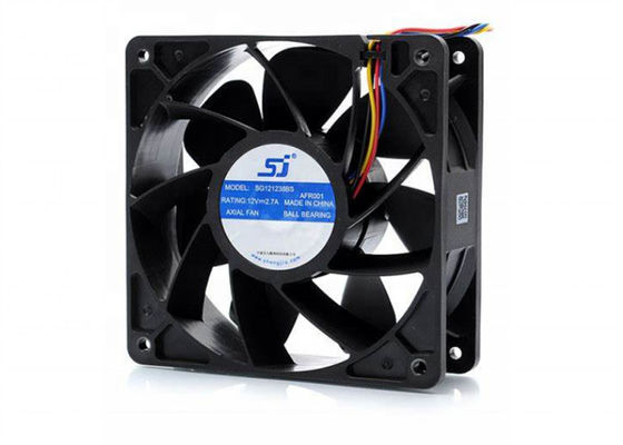 พัดลมระบายความร้อนความเร็วสูงแบบแกน, SG121238BS 2.7A S7 S9 Server Rack พัดลมระบายความร้อน 250g